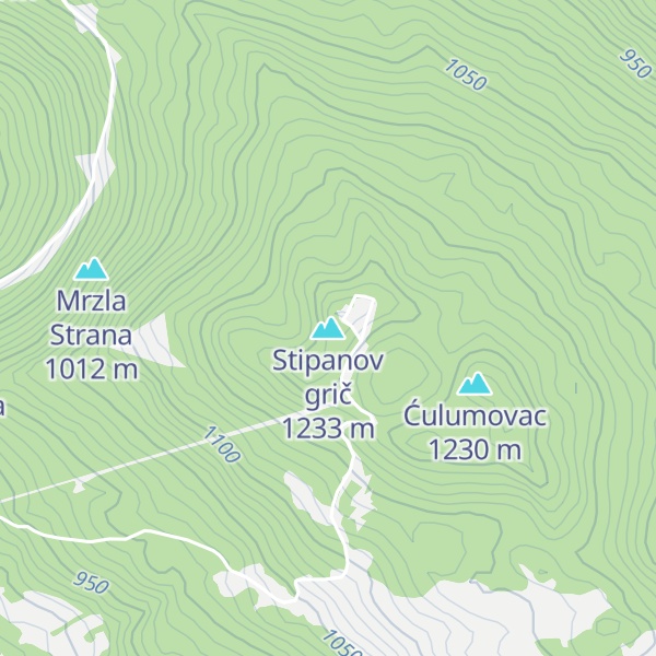 Map of Stipanov grič