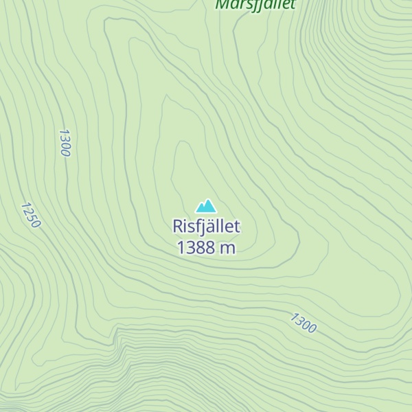 Map of Risfjället