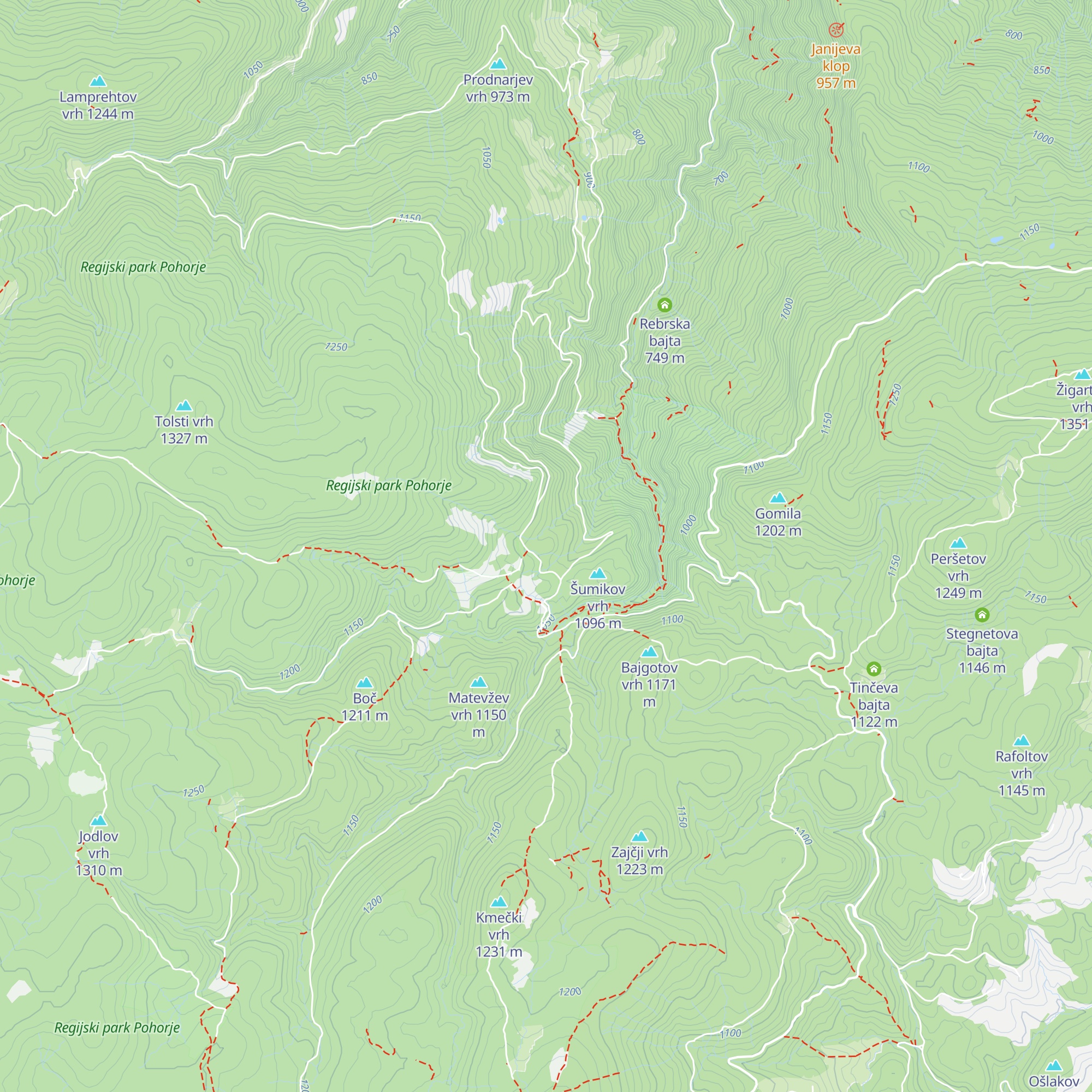 Forester's lodge Šumik map