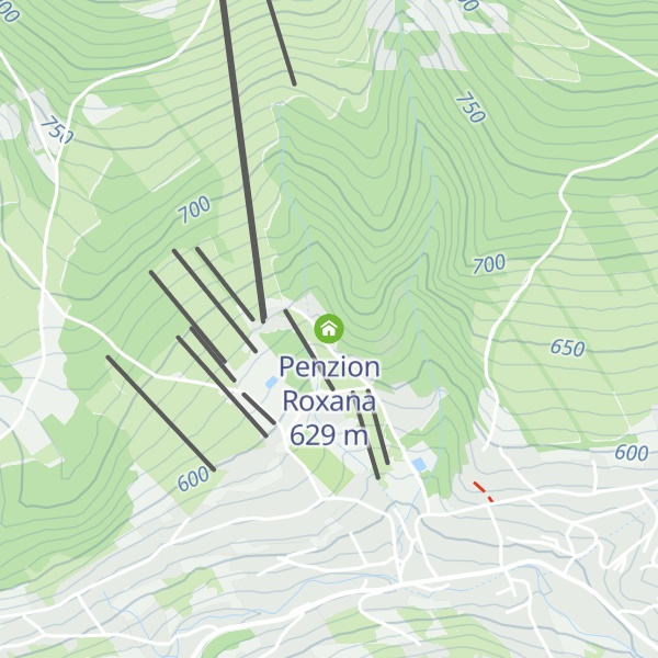 Map of Penzion Roxana