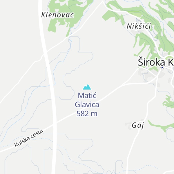 Map of Matić Glavica