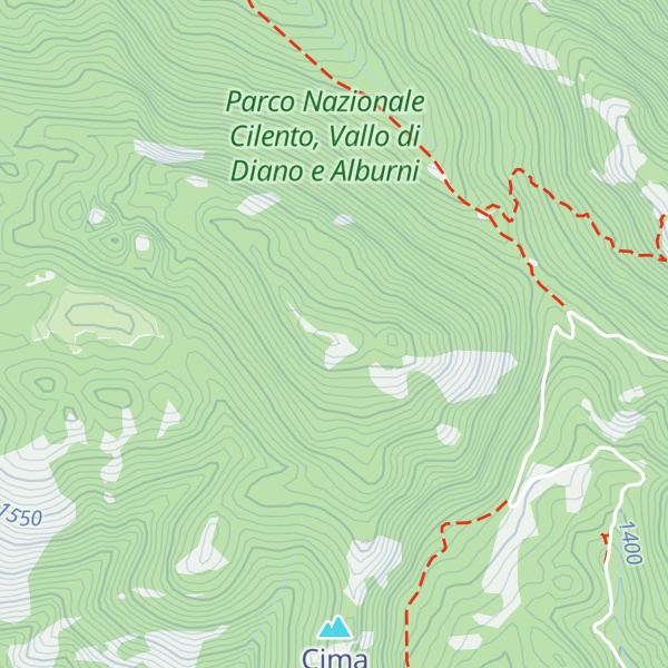 Map of Cima di Mercori
