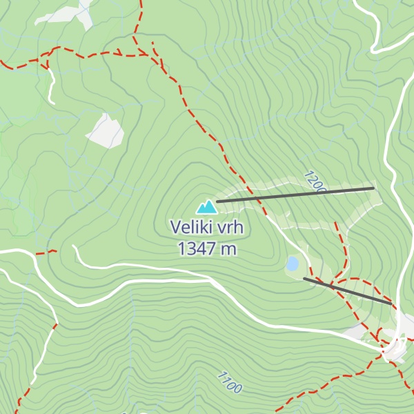 Map of Veliki vrh
