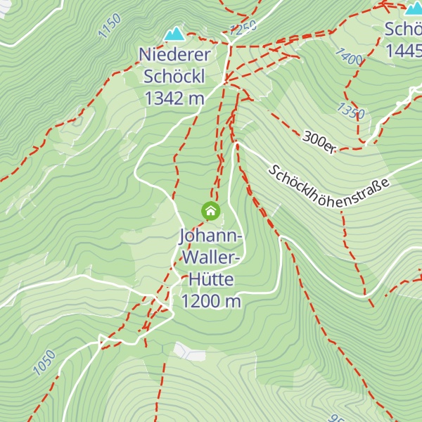 Map of Johann-Waller-Hütte