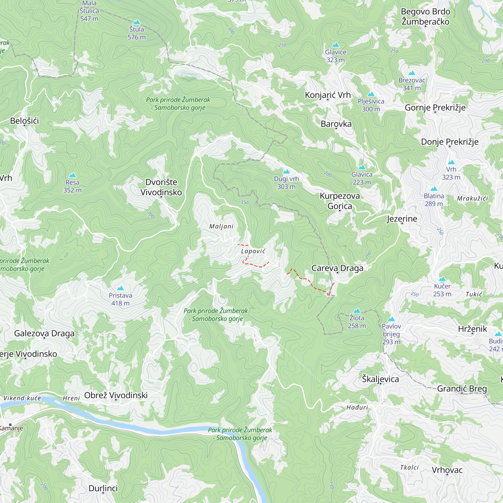DVD Lović Prekriški map
