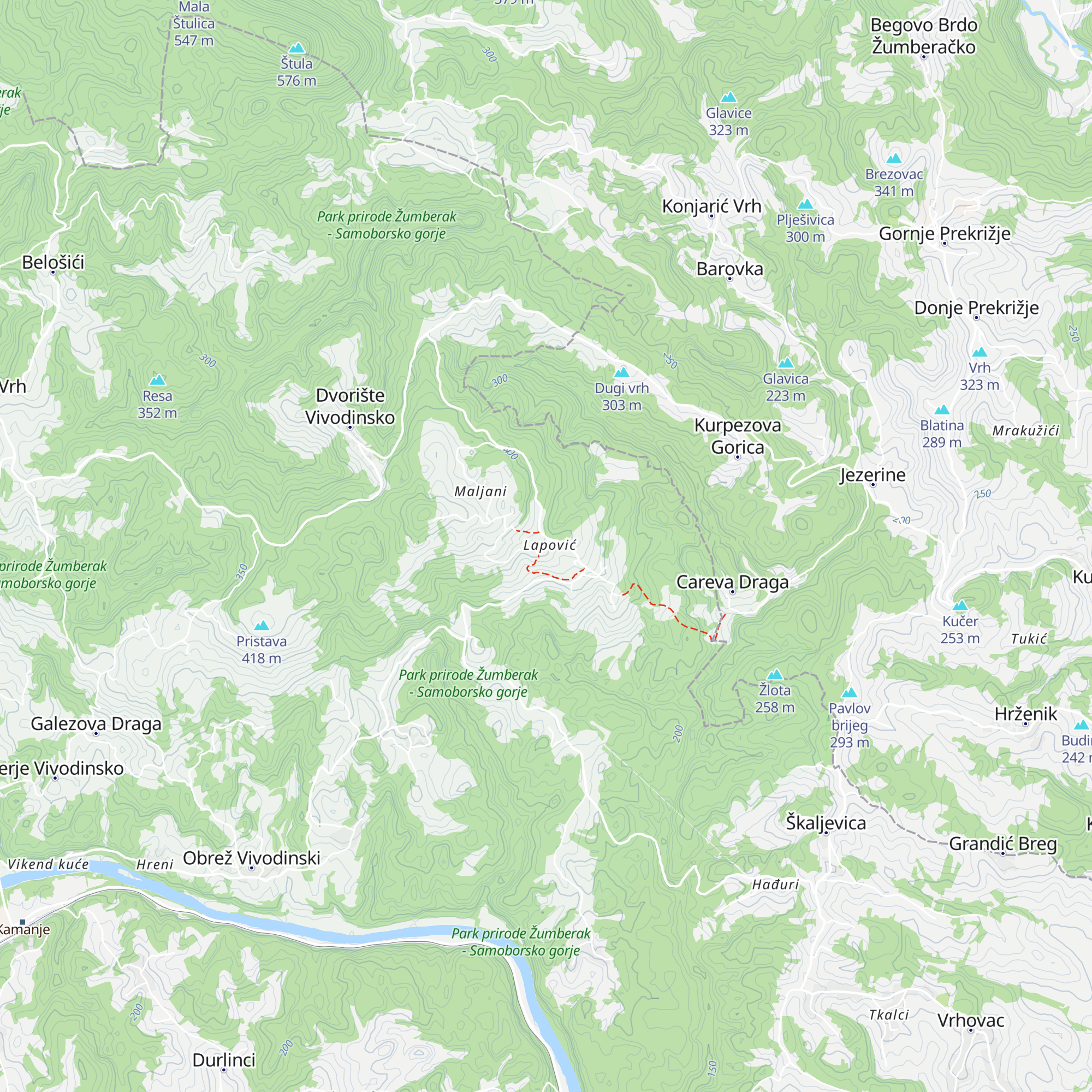 DVD Lović Prekriški map