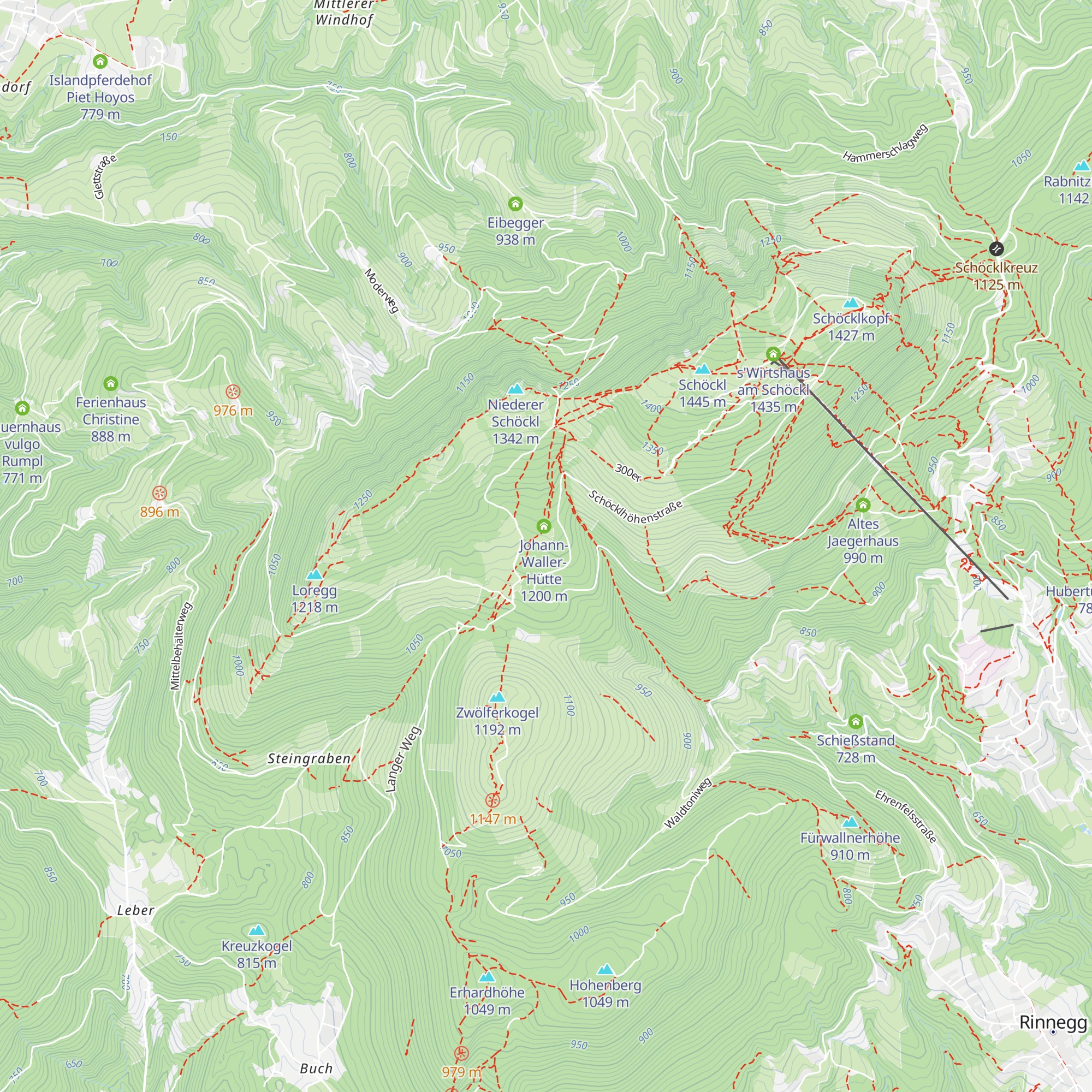 Friedl Hütte map