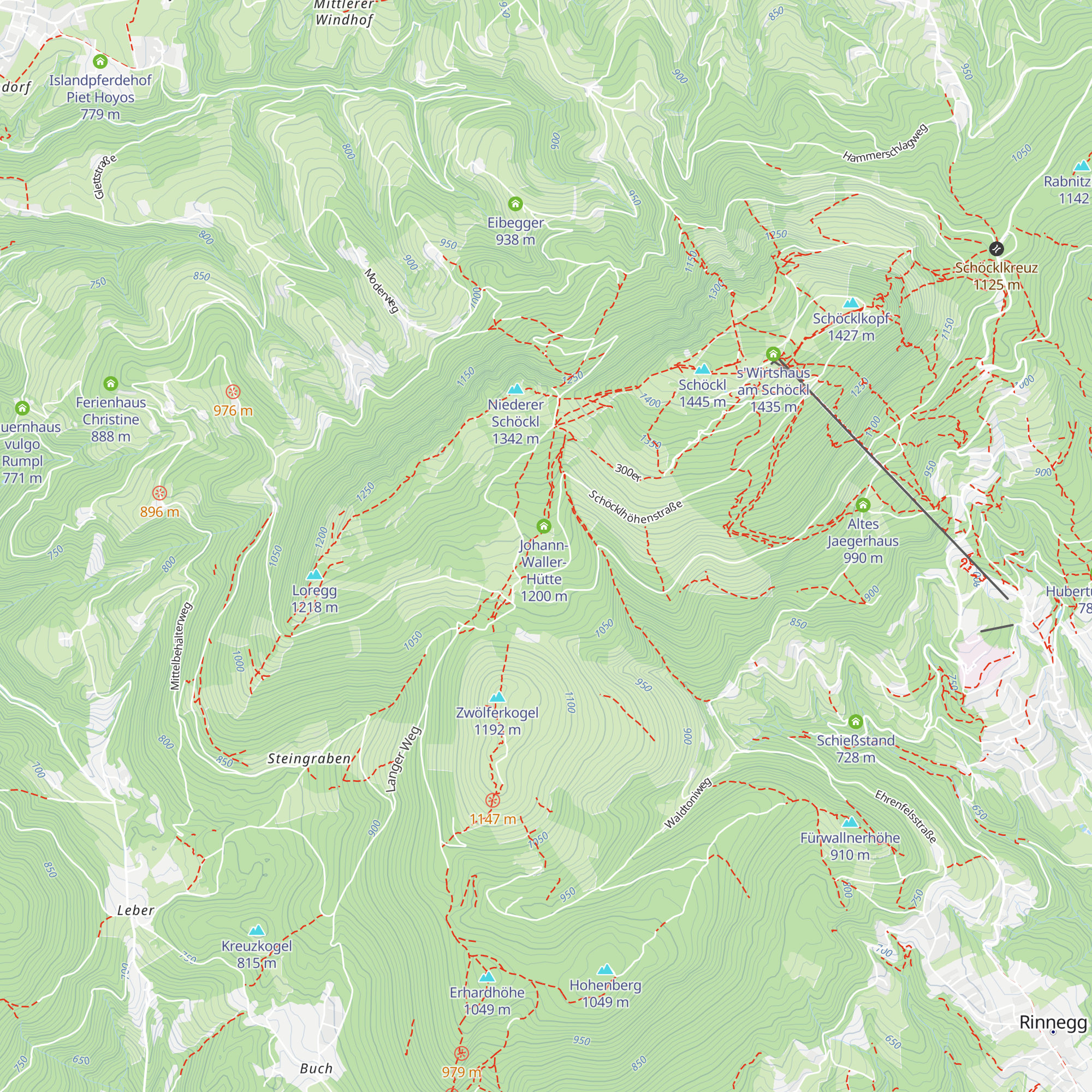 Friedl Hütte map