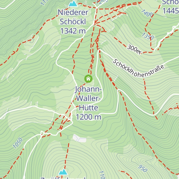 Map of Friedl Hütte