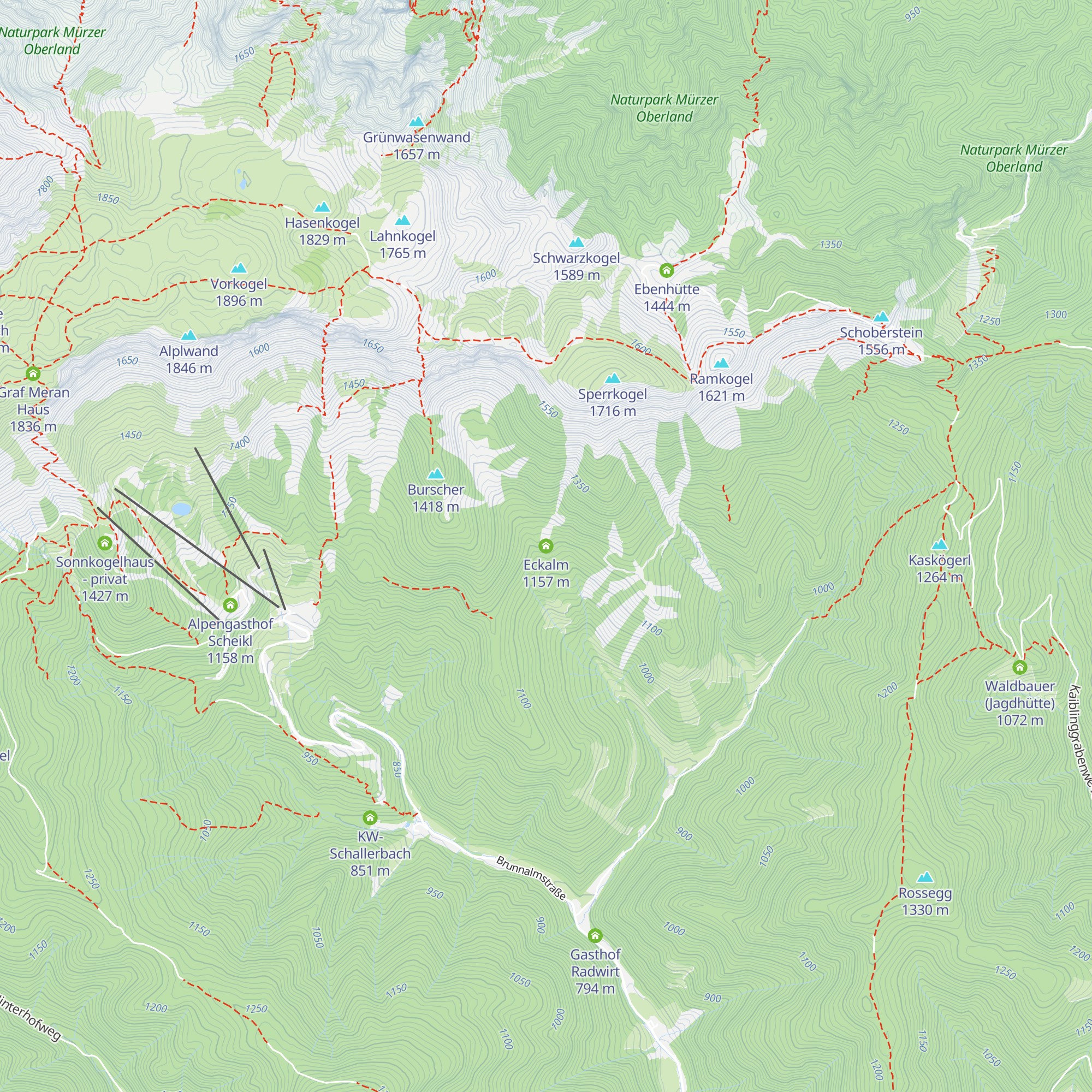 Eckalm map
