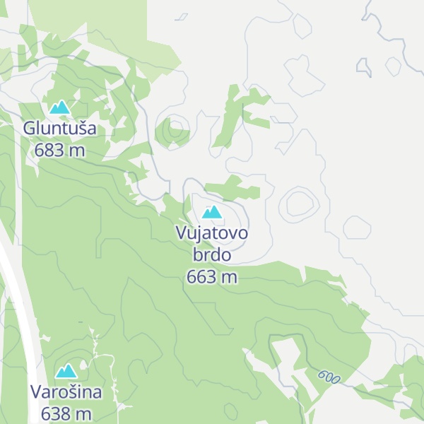 Map of Vujatovo brdo