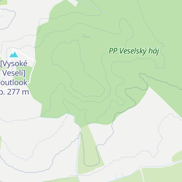 Map of U Liščích děr [Smidary - Chotělice]