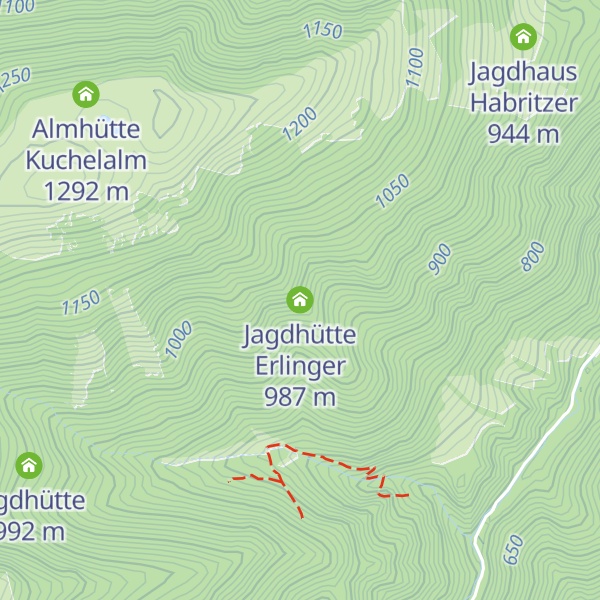 Map of Jagdhütte Erlinger