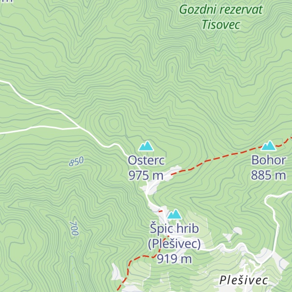 Map of Osterc