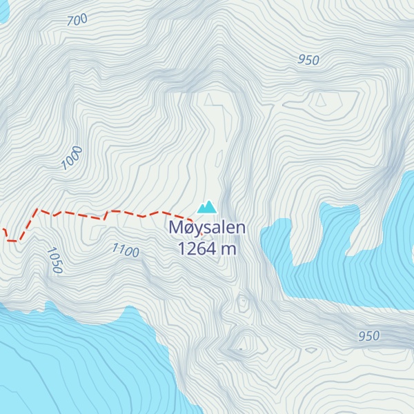 Map of Møysalen