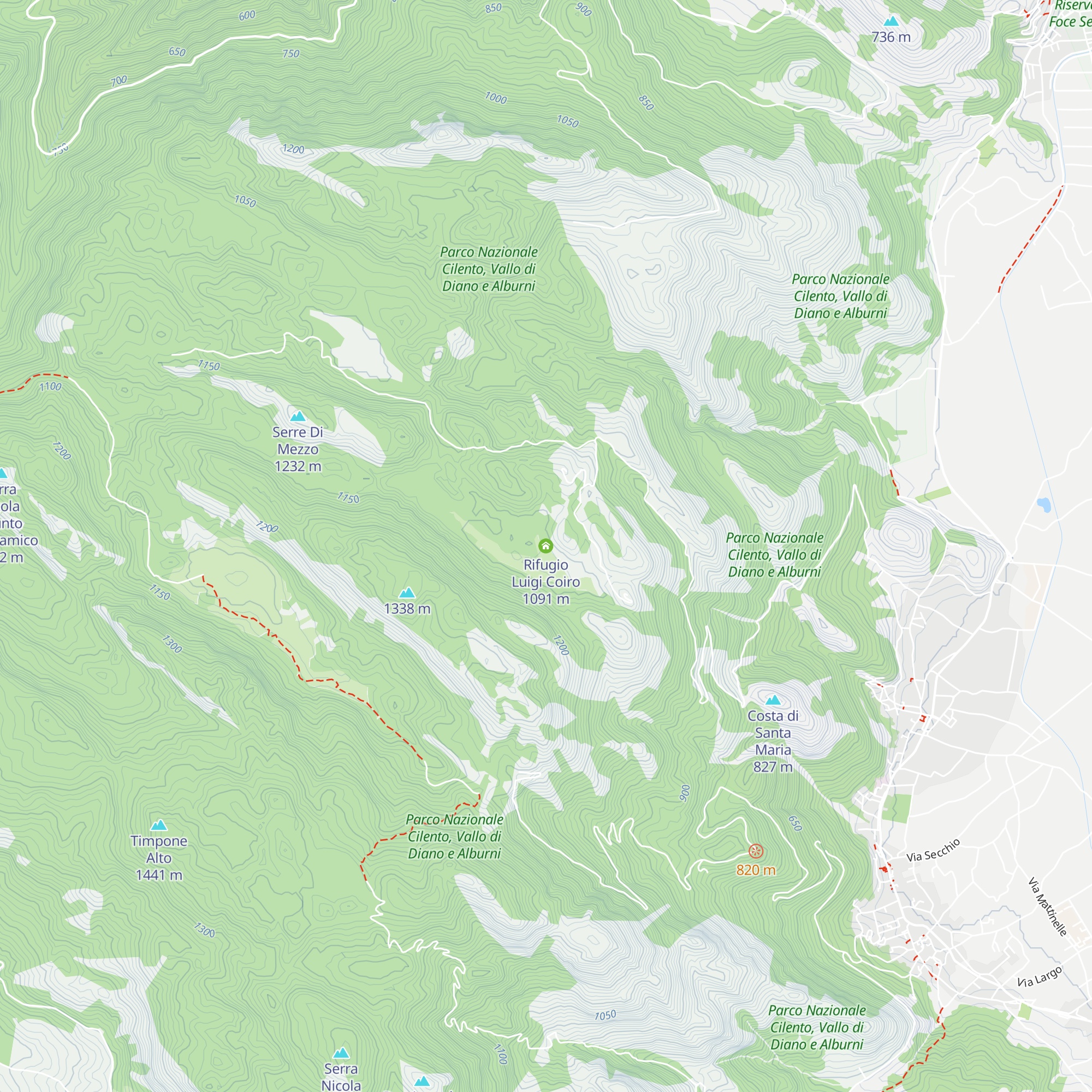 Rifugio Luigi Coiro map