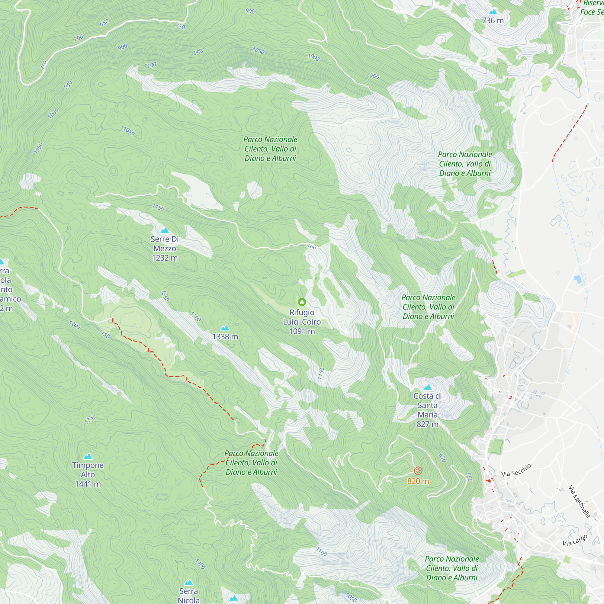 Rifugio Luigi Coiro map