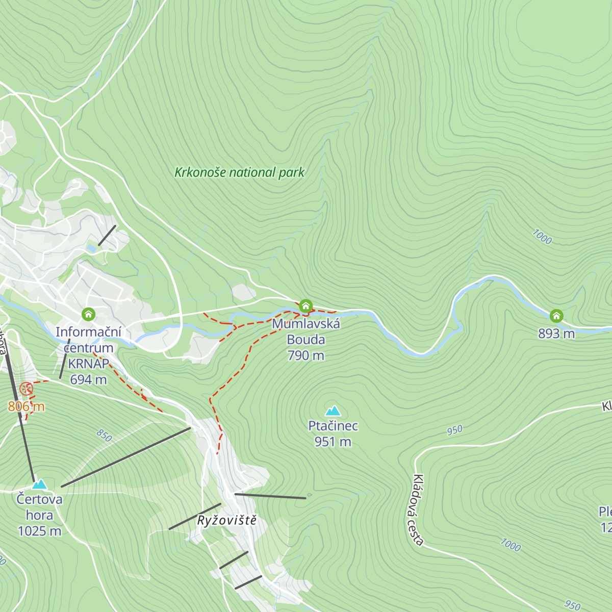 Mumlavská Bouda map