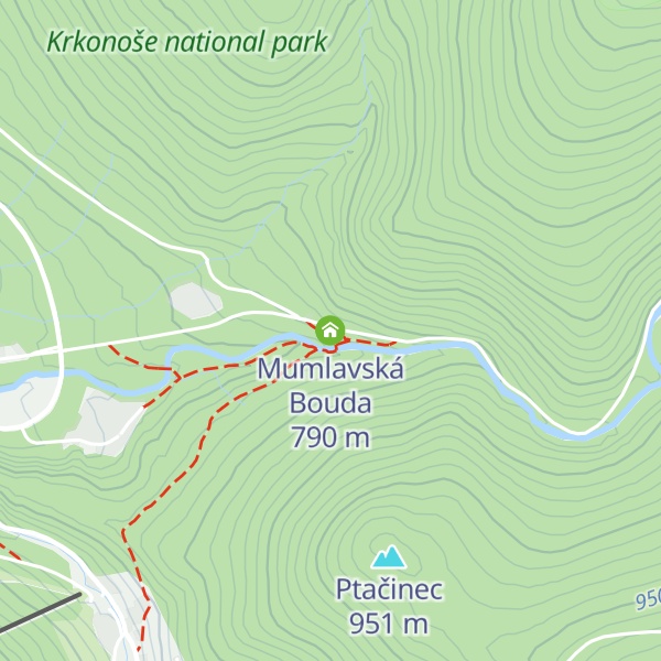 Map of Mumlavská Bouda