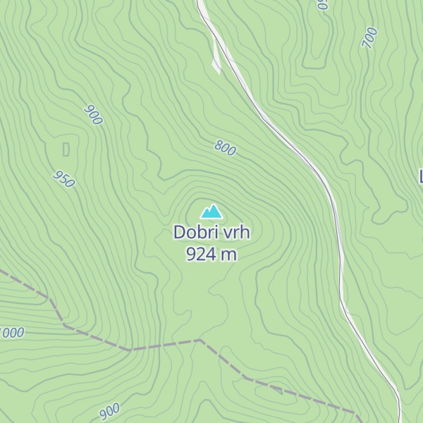 Map of Dobri vrh