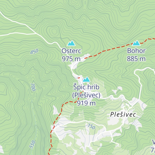 Map of Koča na Bohorju