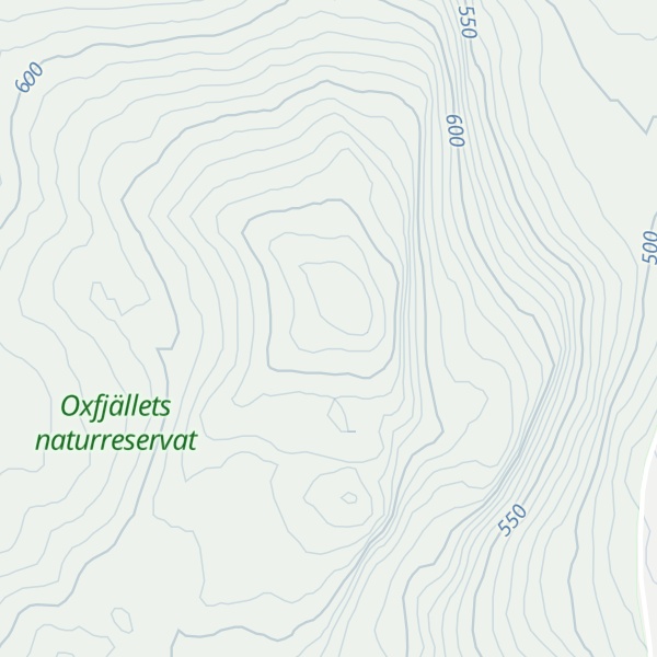 Map of Oxfjället