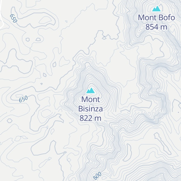 Map of Mont Bisinza
