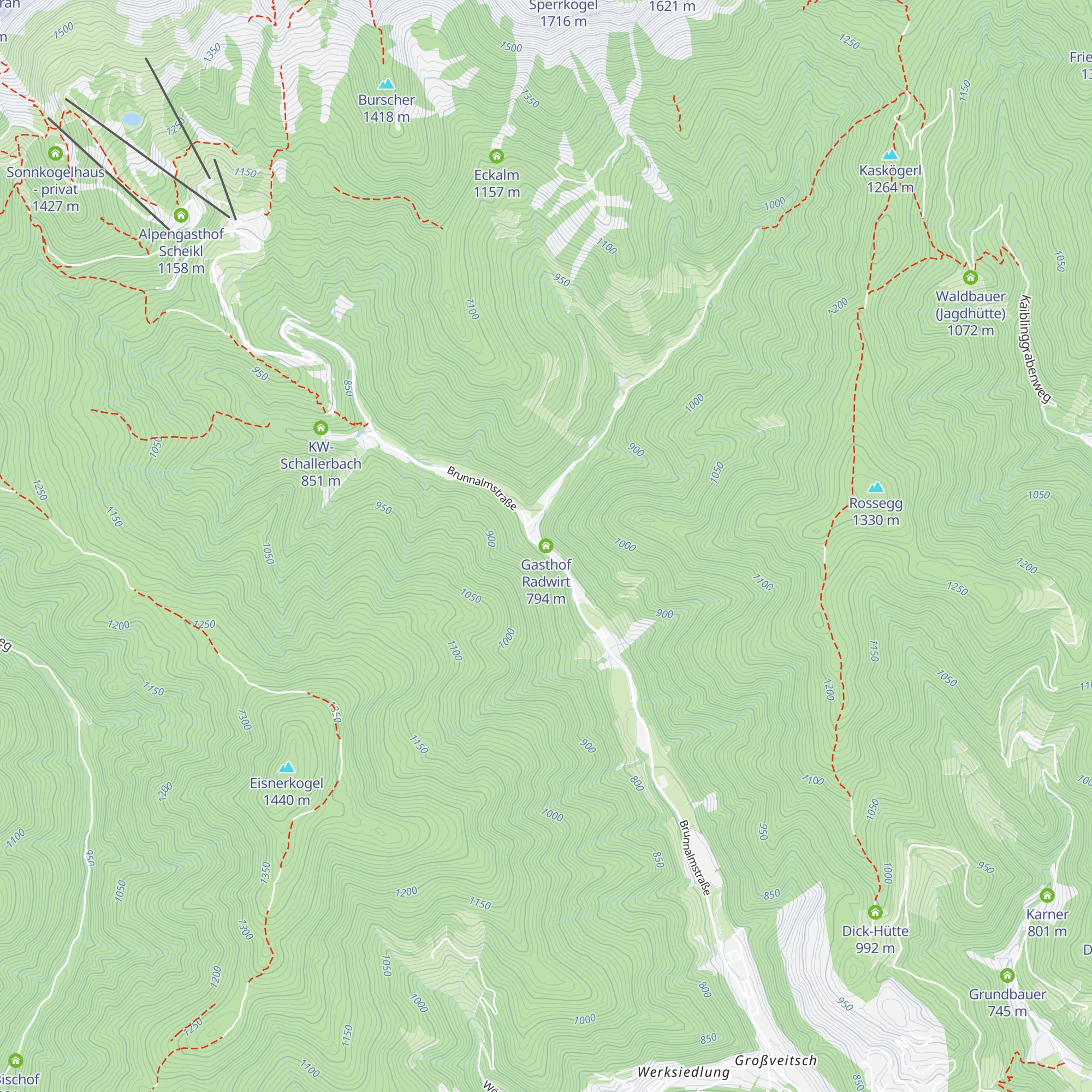 Gasthof Radwirt map
