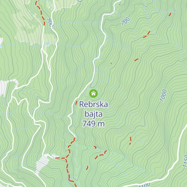 Map of Rebrska bajta