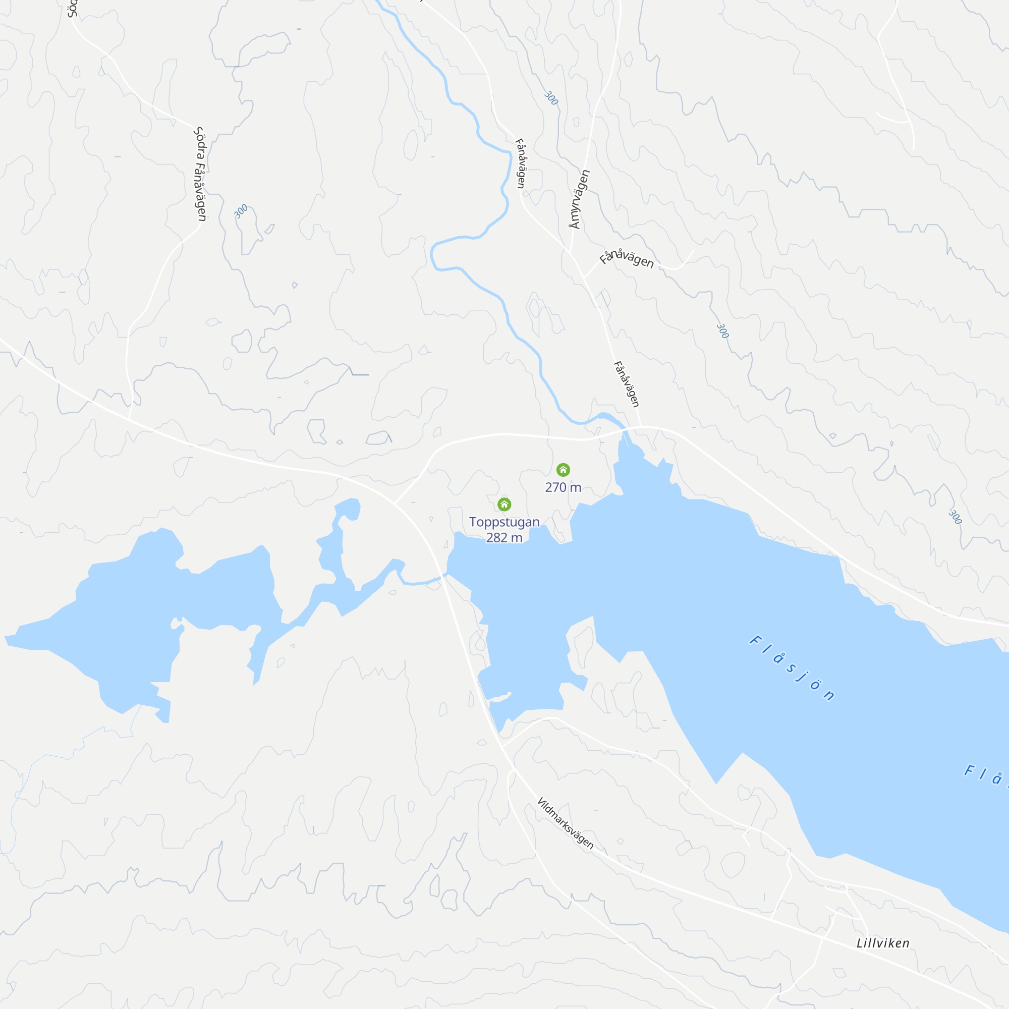 Toppstugan map