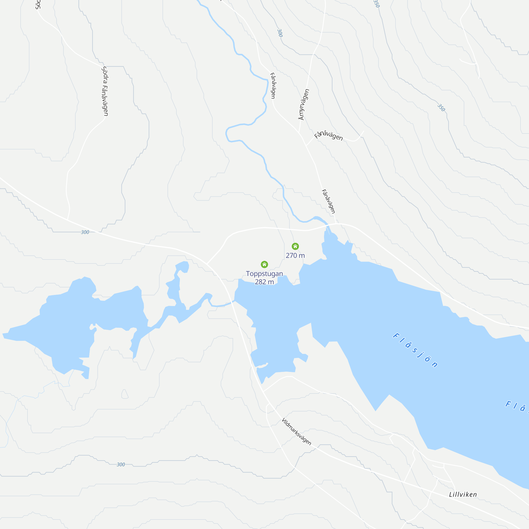 Toppstugan map