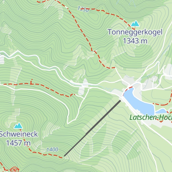 Map of Gaston-Lippitt-Hütte