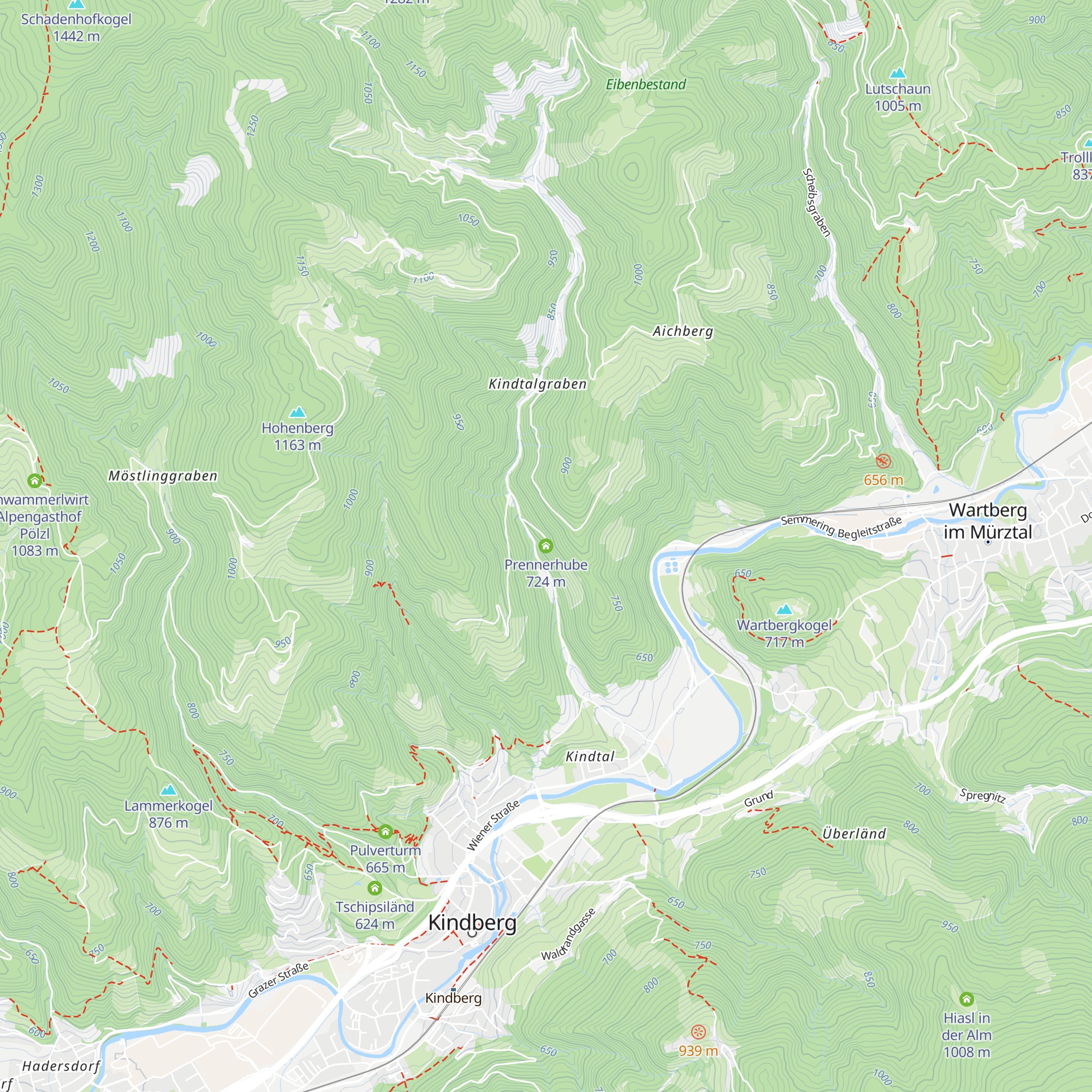 Prennerhube map