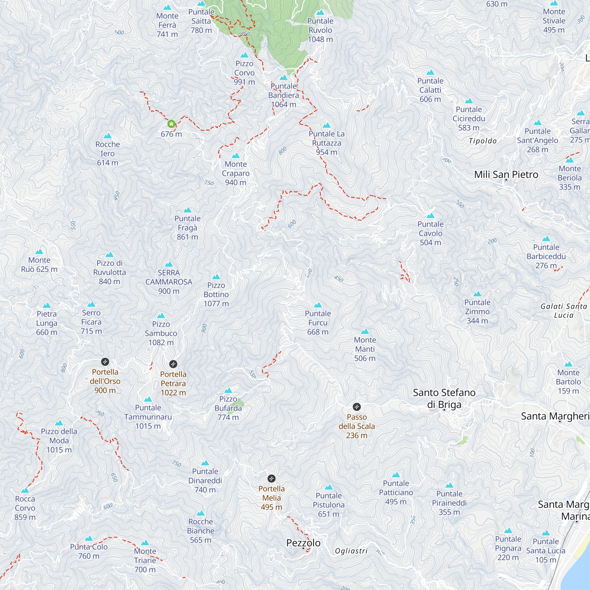 Rifugio Lupo map