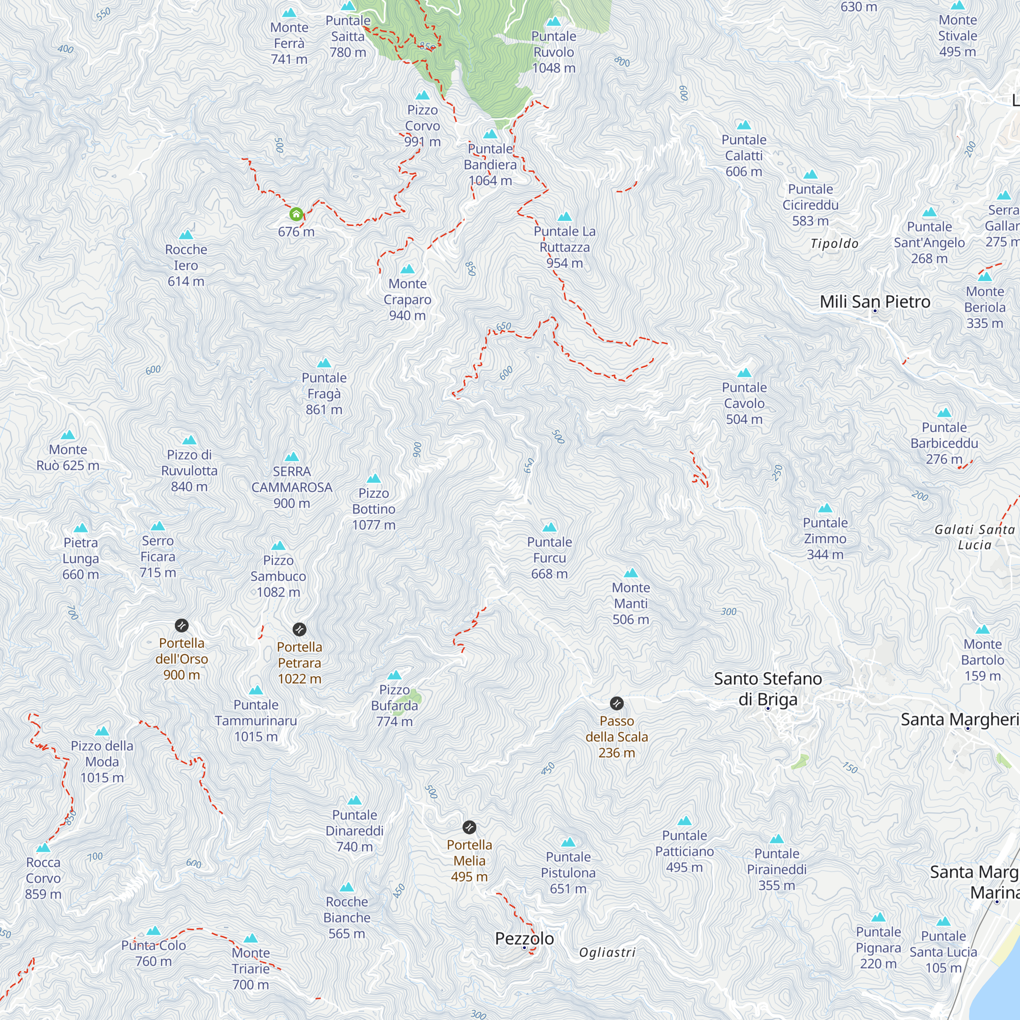 Rifugio Lupo map