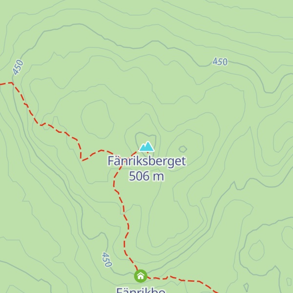 Map of Fänriksberget