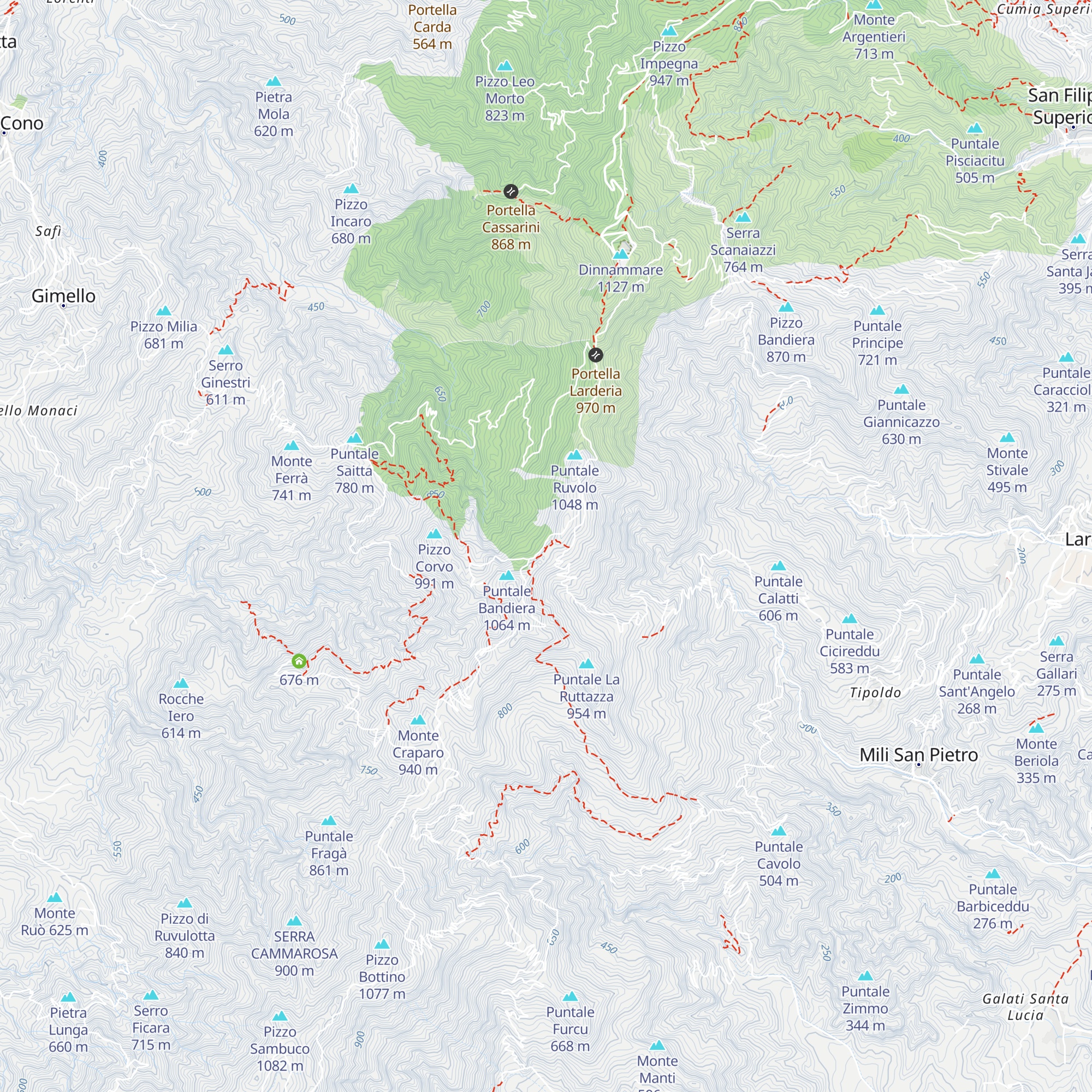Rifugio Case Maressa map