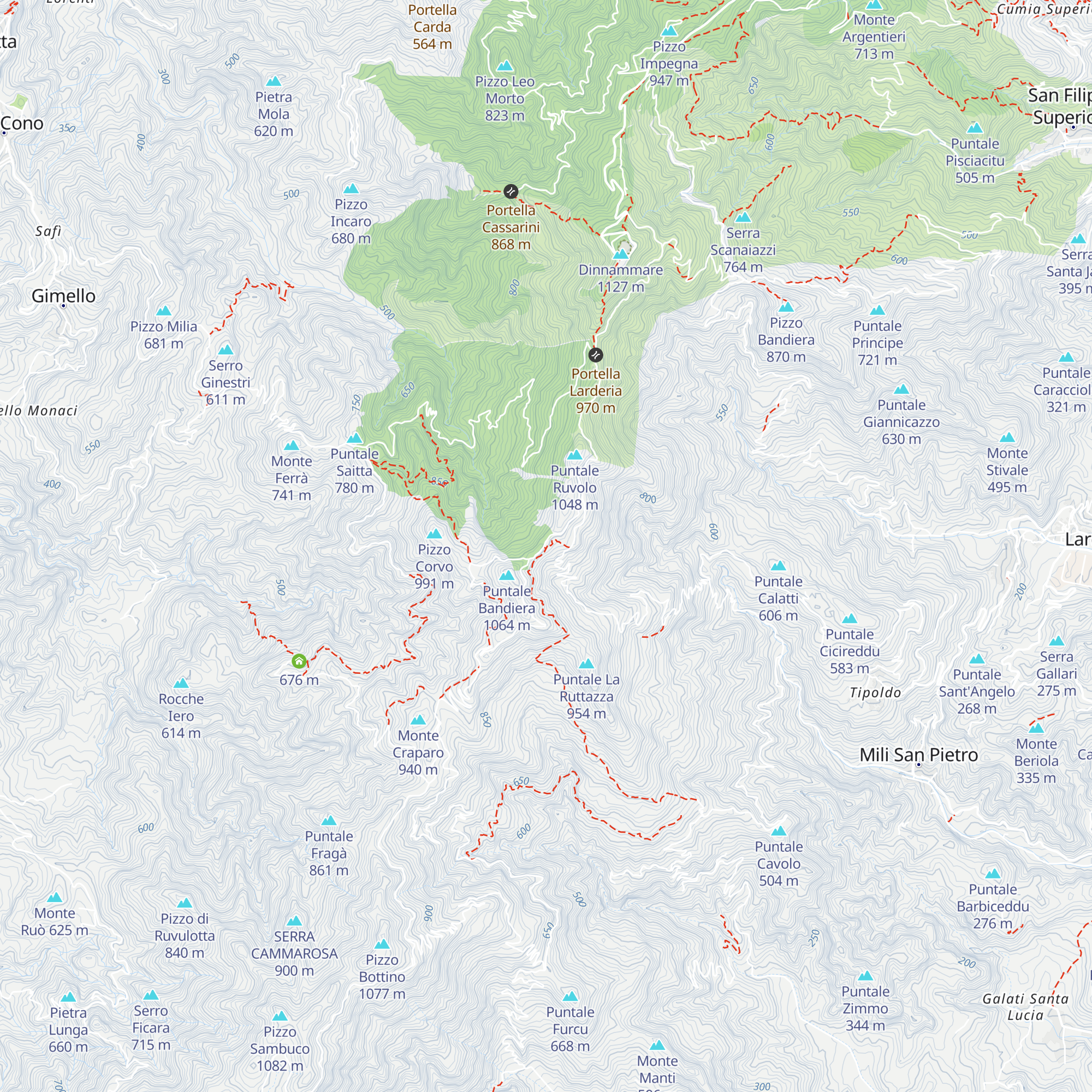 Rifugio Case Maressa map