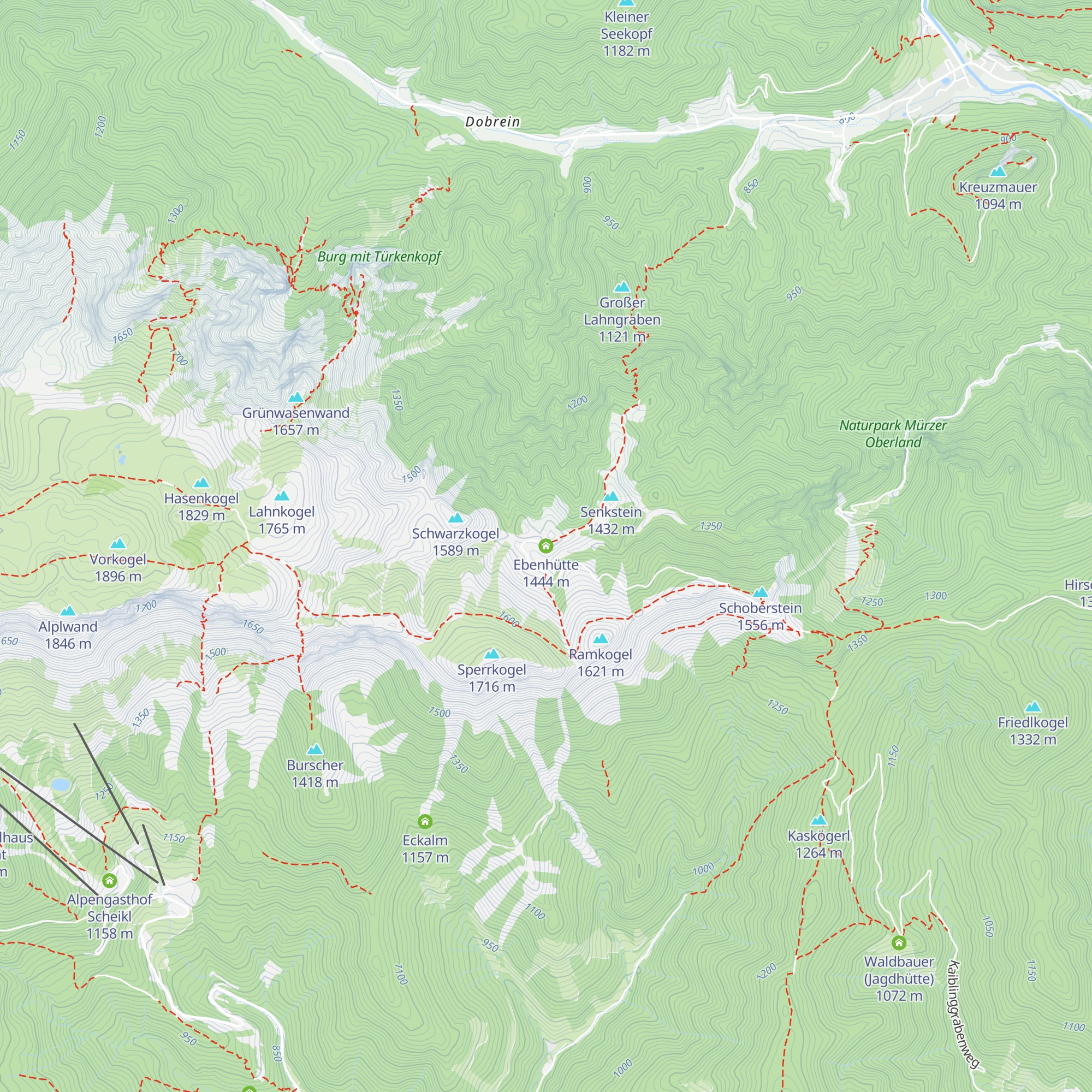 Ebenhütte map