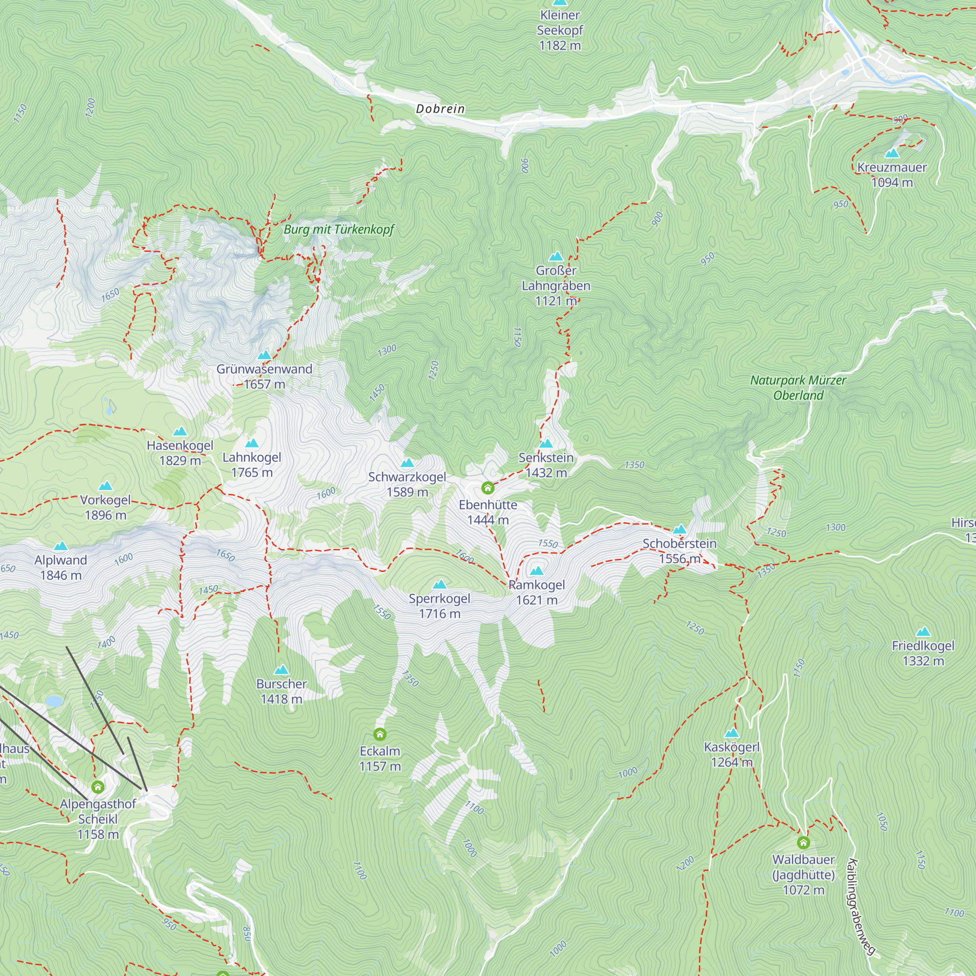 Ebenhütte map