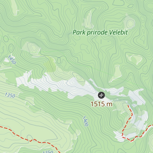 Map of Badanjski Vrh