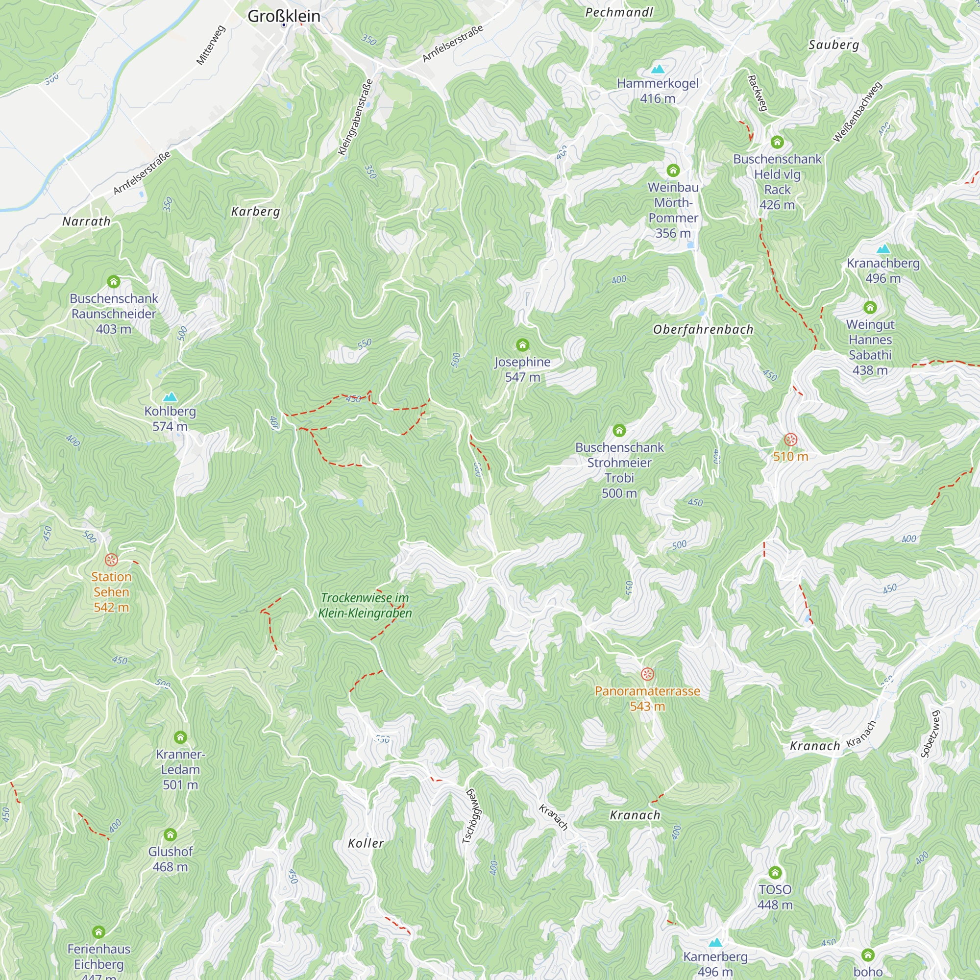 Kreuzberg Hütte map
