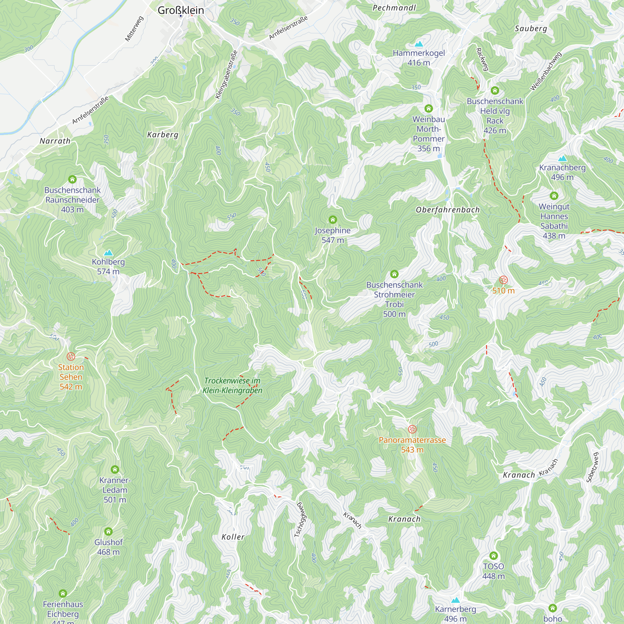Kreuzberg Hütte map