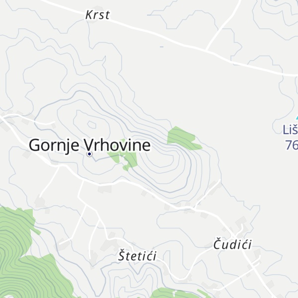 Map of Veliki Obljaj