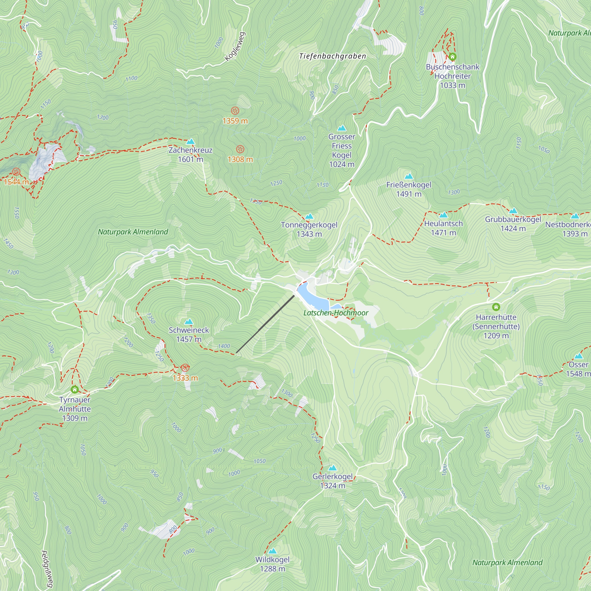 Teichalmlifte map