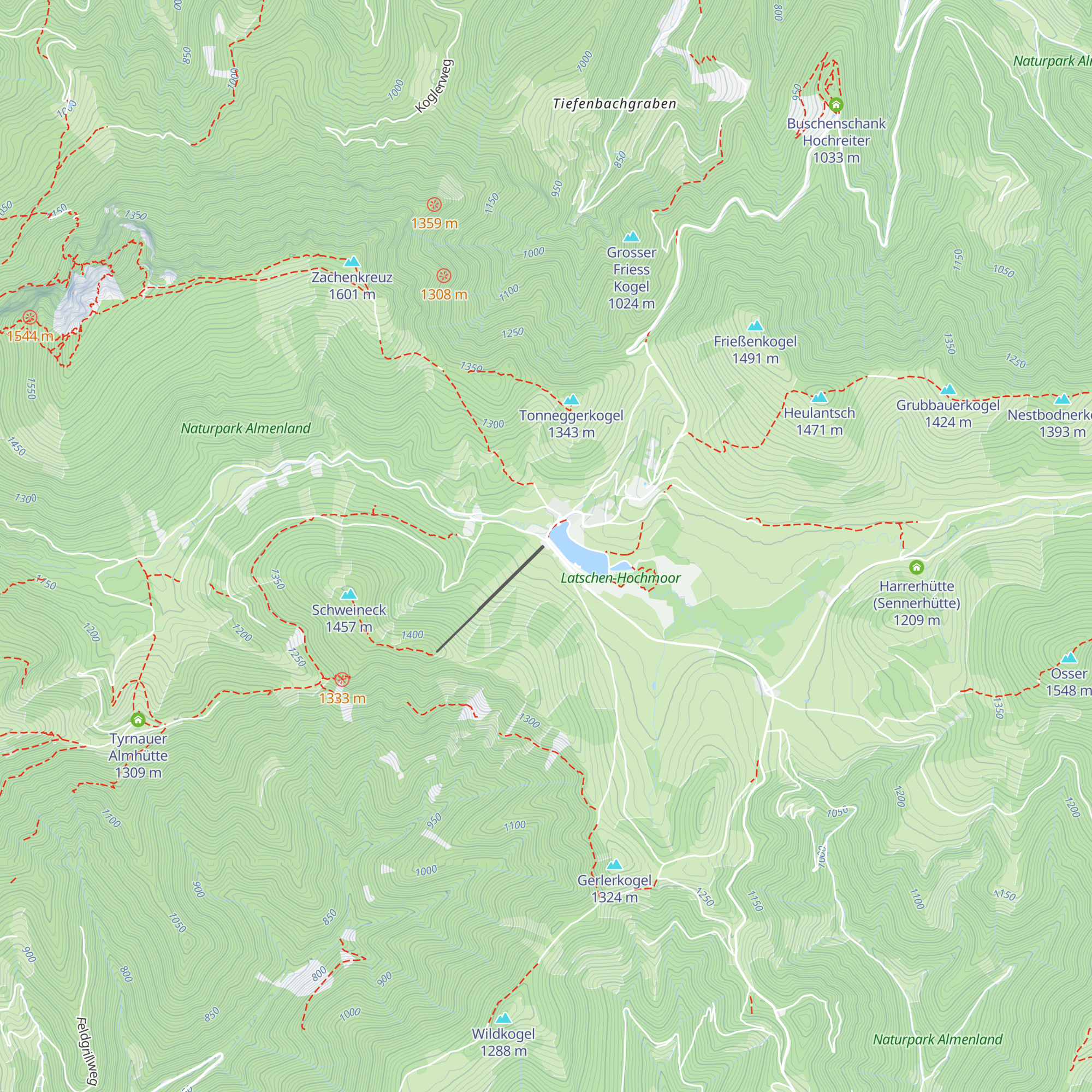 Teichalmlifte map