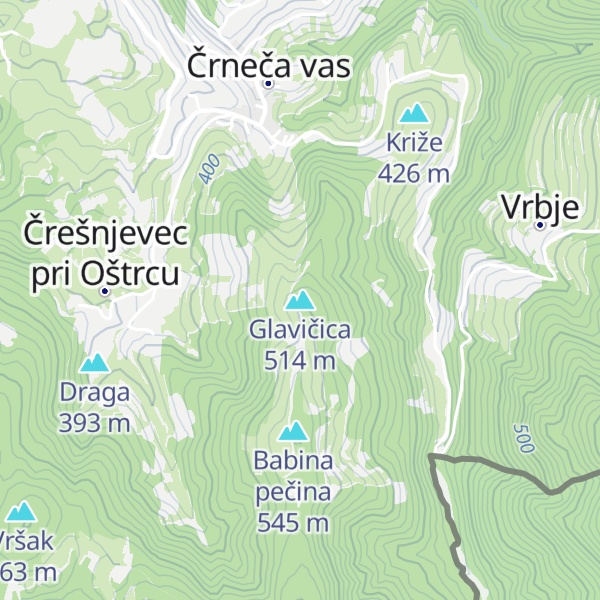 Map of Glavičica