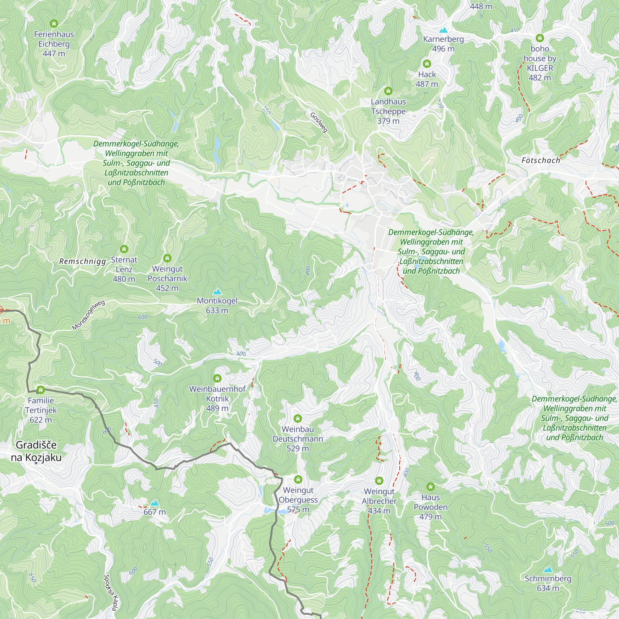 Ferienwohnung Weingut Leitner map