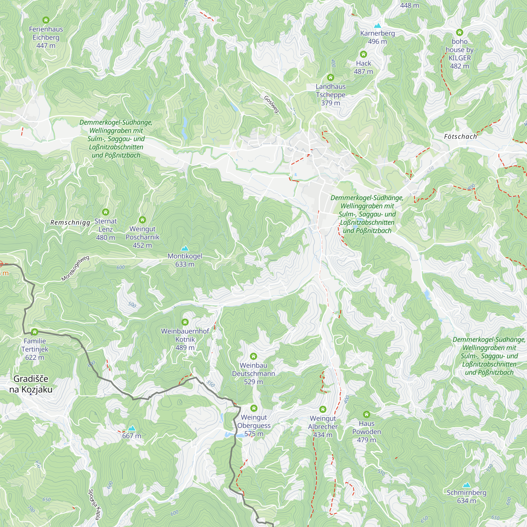 Ferienwohnung Weingut Leitner map