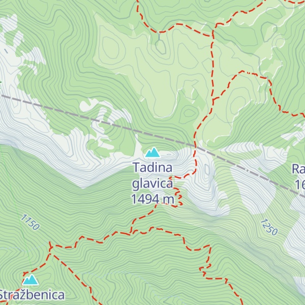 Map of Tadina glavica